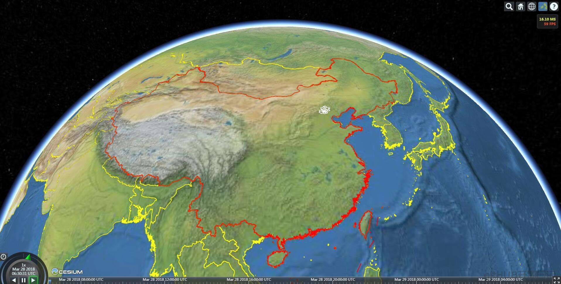 Cesium VectorTileImageryProvider支持小数据量的geojson、shape文件 矢量 动态切片，