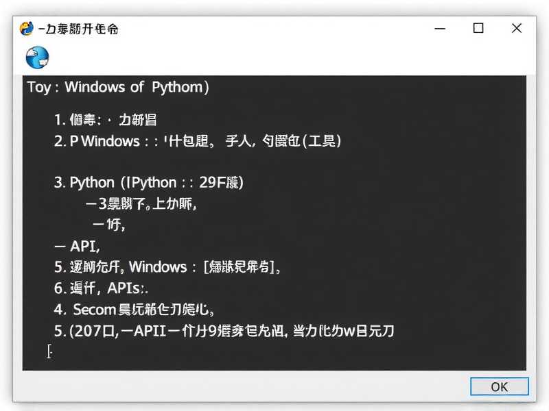 Windows下Python接口开发实战指南，从环境搭建到API部署
